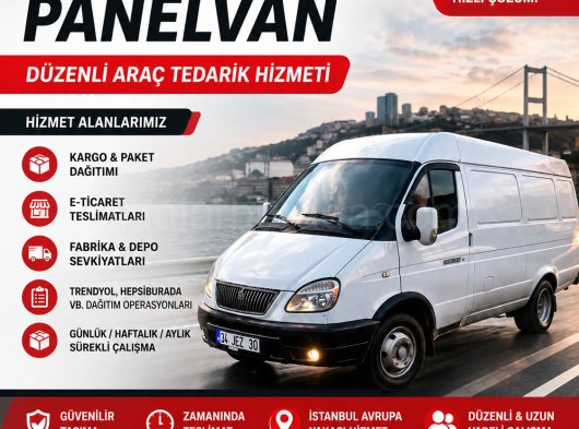 İSTANBUL ŞOFÖRLÜ PANELVAN DAĞITIM HİZMETİ