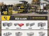 TAM OTOMATİK BRİKET VE BETON PARKE ÜRETİM MAKİNESİ